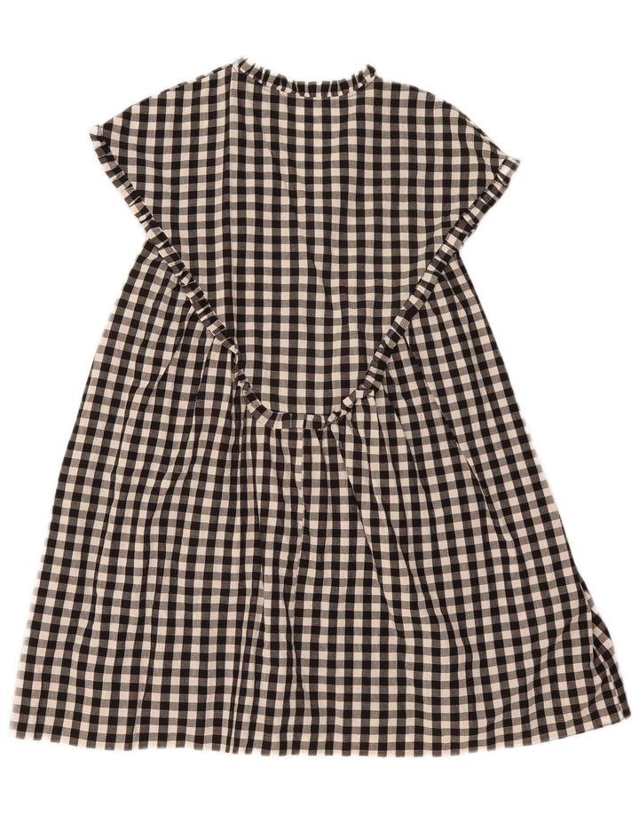 Zara Vestido Acampanado para Mujer UK 44 Medium Black Gingham