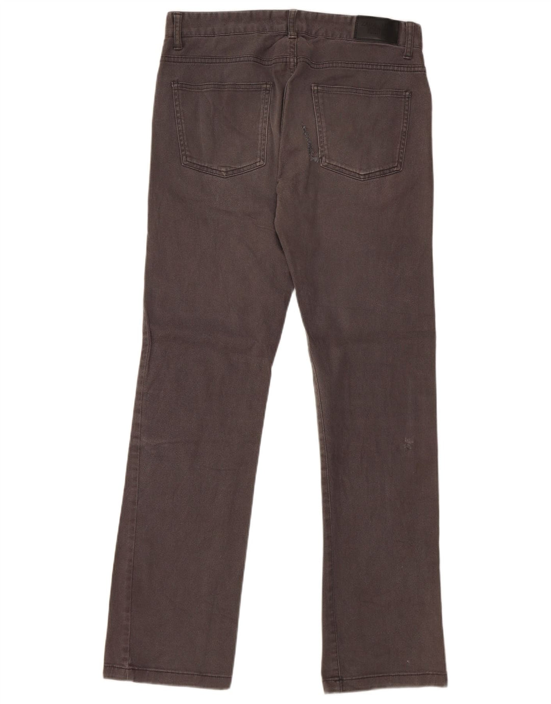 ZARA Pantalón casual recto para hombre EU 40 Medium W31 L31 Gris