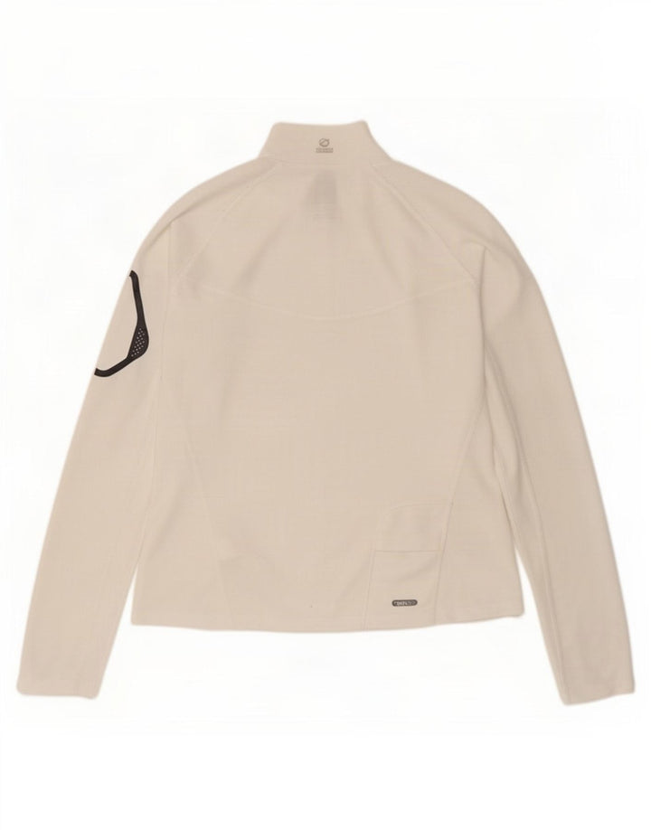 The North Face - Chándal con cremallera y cuello para mujer, talla 40, color blanco