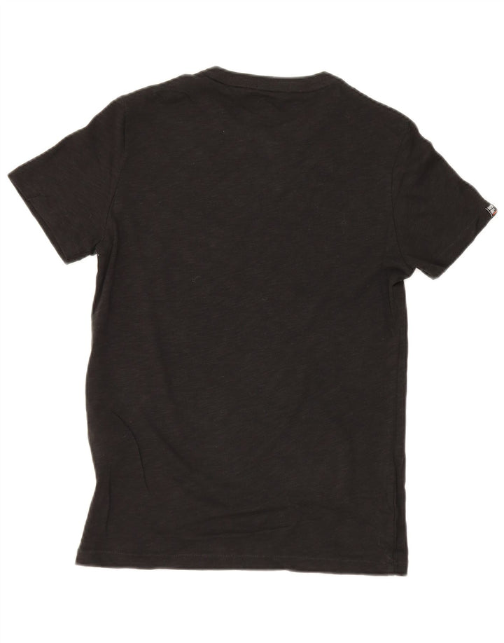 Superdry Camiseta para hombre Top Small de algodón con bloques de color negro