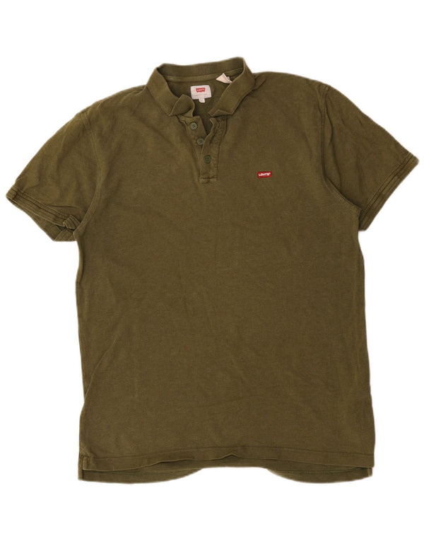 Levi's Polo para hombre de algodón caqui grande