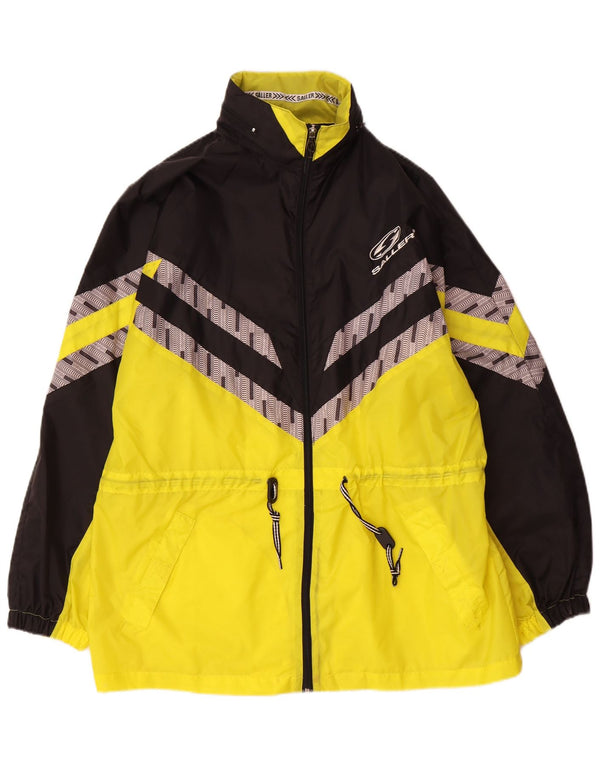 Saller Mens Graphic Rain Jacket UK 36 Small Amarillo Colorblock Poliamida