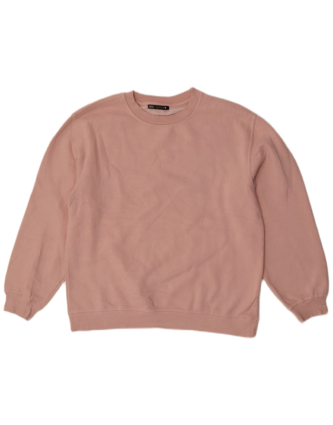 Zara Mujer Sudadera Jumper UK 46 Grande Rosa