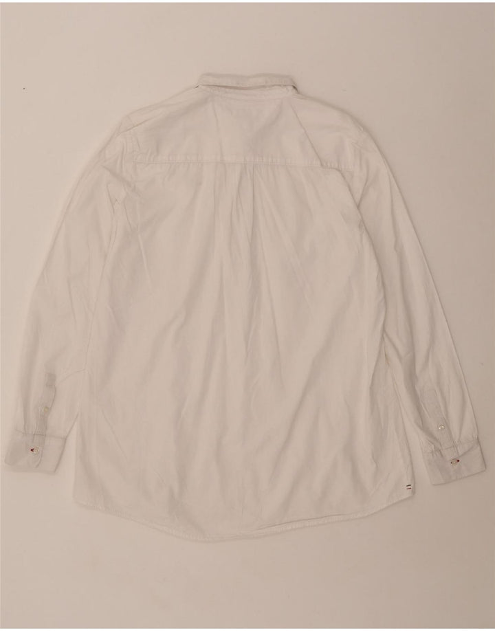 Tommy Hilfiger Camisa tipo pulóver para mujer Reino Unido 46 Grande Blanco