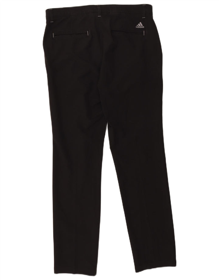 Pantalón chino recto Adidas para hombre W32 L32 Poliéster negro
