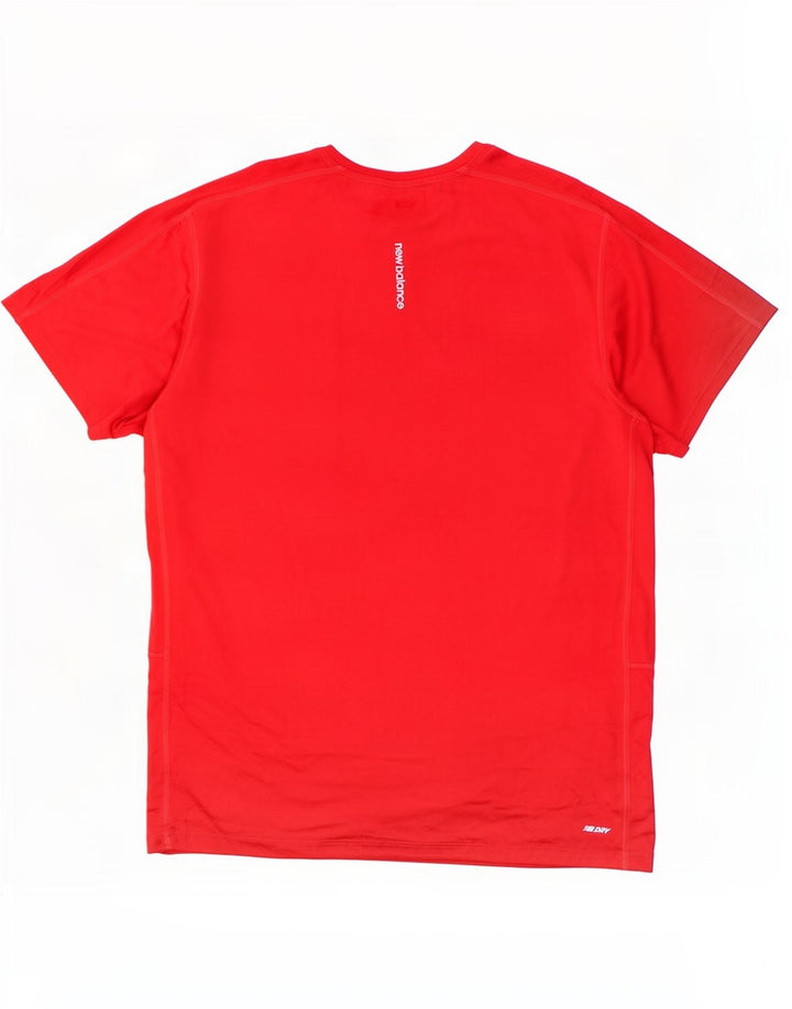 New Balance Hombre Camiseta Top Grande Poliéster Rojo