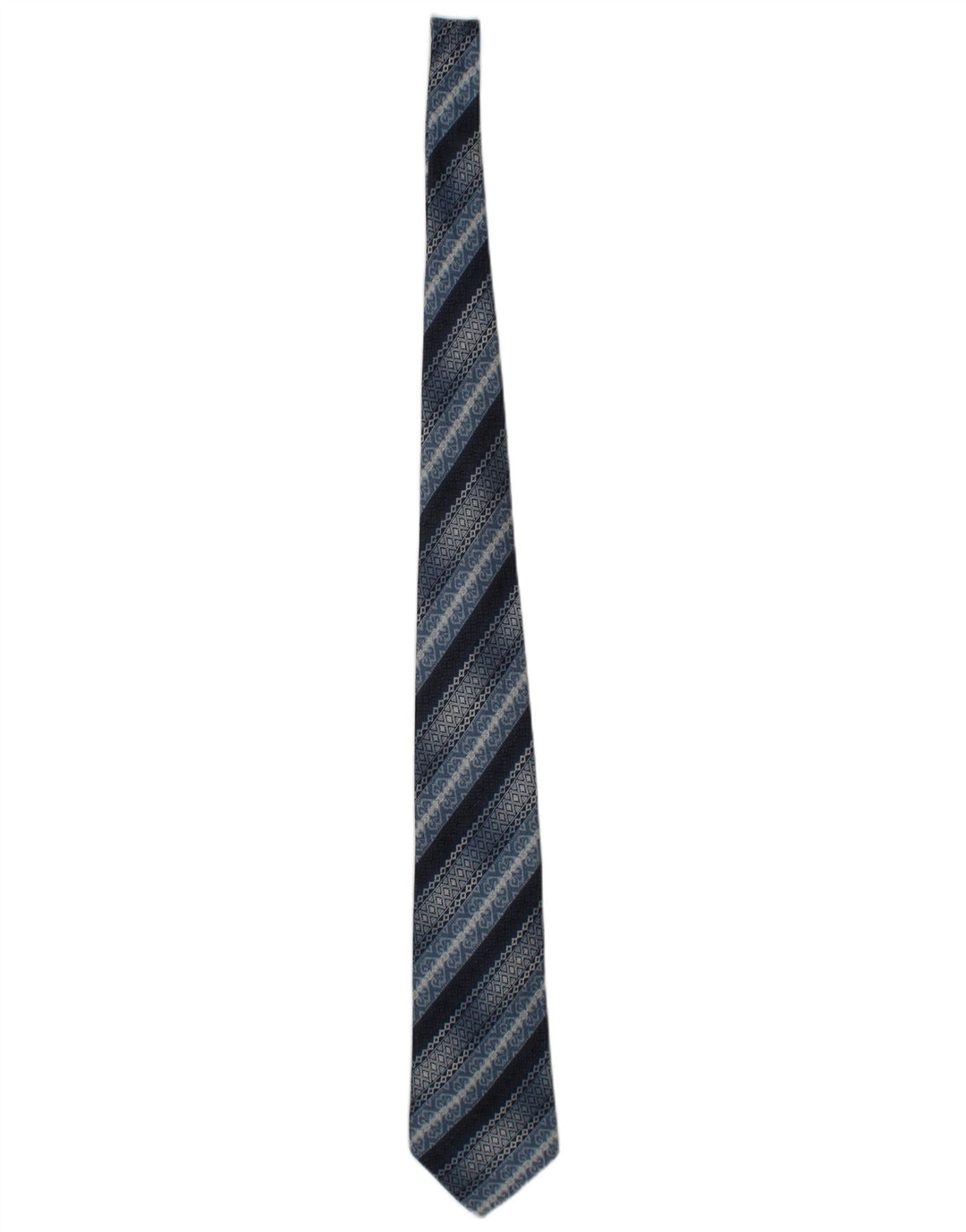 Corbata Valentino para hombre Talla única Diseñador de seda a rayas azules
