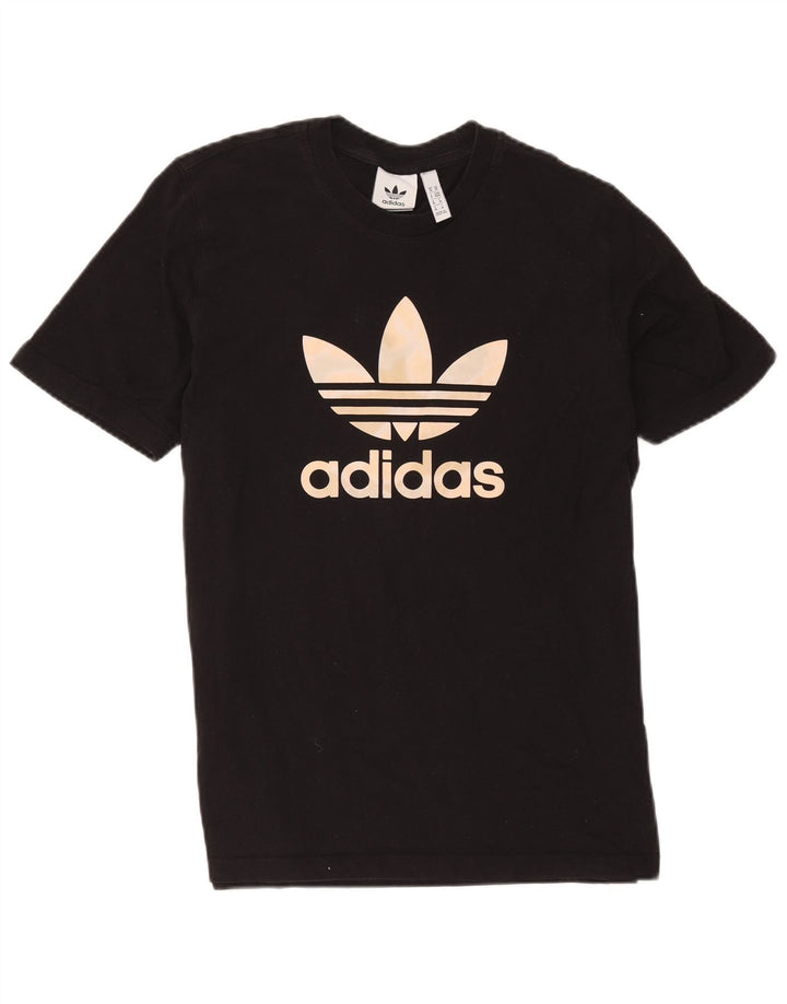 Adidas - Camiseta gráfica para hombre, talla mediana, algodón negro