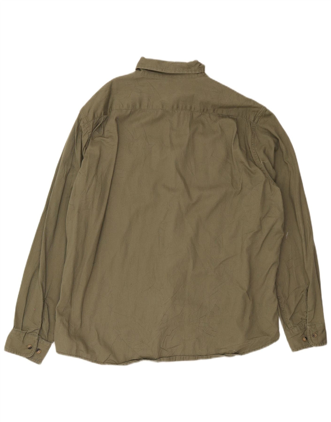 Camisa Wrangler Hombre XL Algodón Caqui
