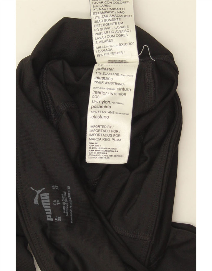 Puma Leggings para mujer UK 4 XS Poliéster negro