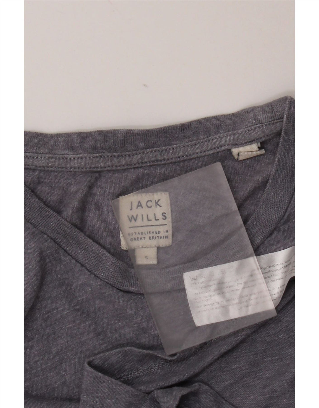 Camiseta Jack Wills para hombre Top Small de algodón moteado azul
