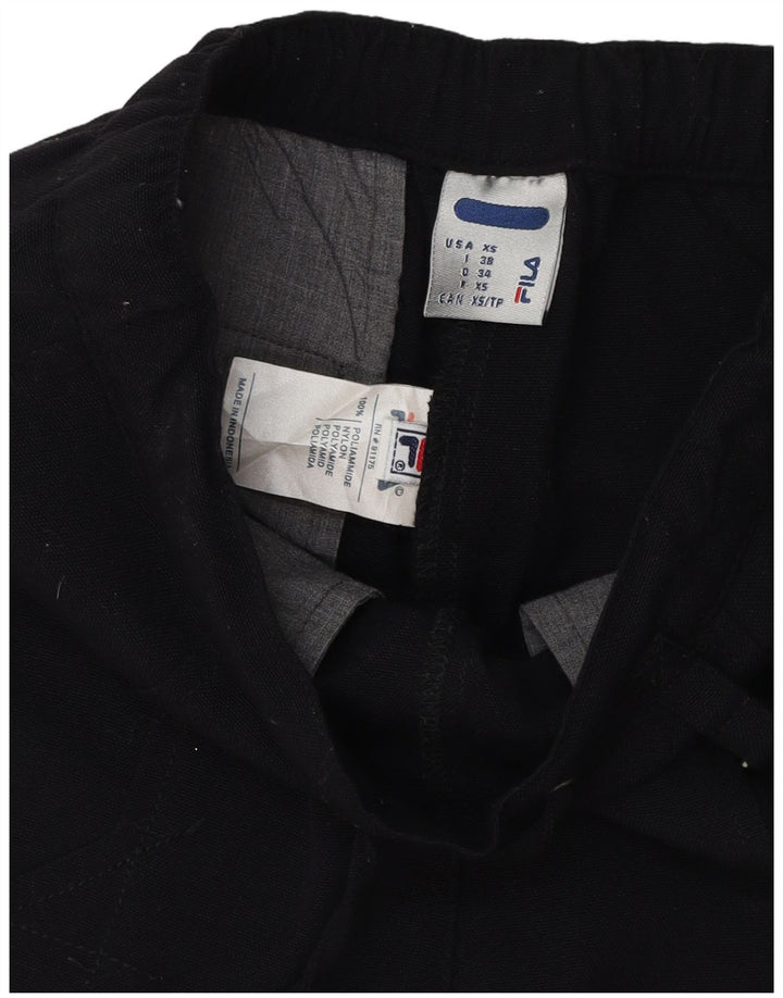 FILA Pantalón Casual Recto Mujer XS Poliéster Negro