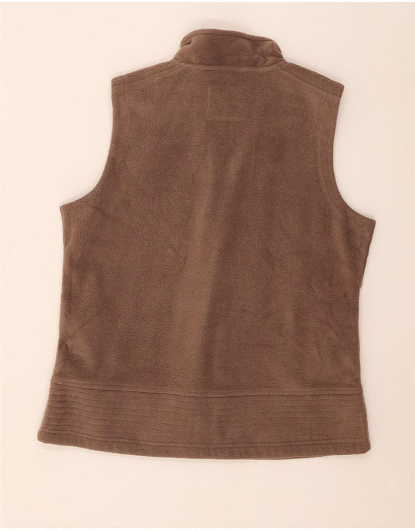 M&Co Chaleco polar para mujer UK 46 Grande Poliéster marrón