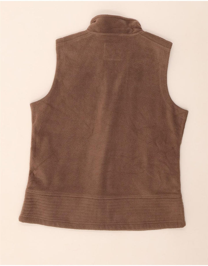 M&Co Chaleco polar para mujer UK 46 Grande Poliéster marrón