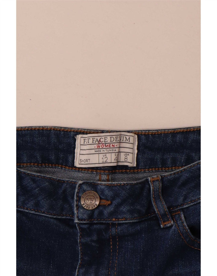 Pantalones cortos vaqueros para mujer Fat Face UK 12 Medium W30 Algodón azul