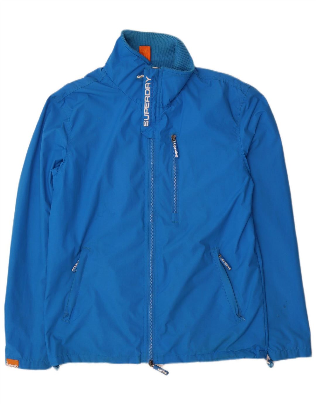 Superdry Chaqueta cortavientos The Windhiker para hombre UK 38 Medium Blue Nylon