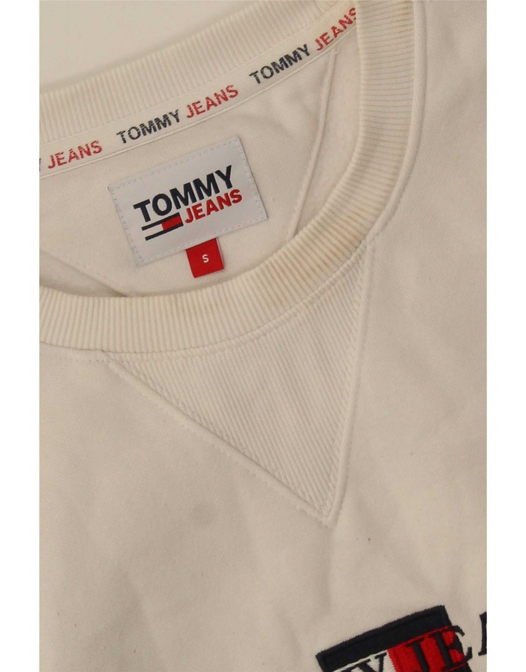 Tommy Hilfiger Sudadera Gráfica para Hombre Jersey Pequeño Algodón Blanco