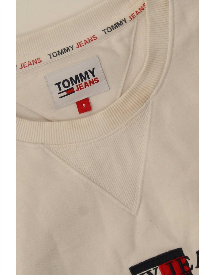 Tommy Hilfiger Sudadera Gráfica para Hombre Jersey Pequeño Algodón Blanco