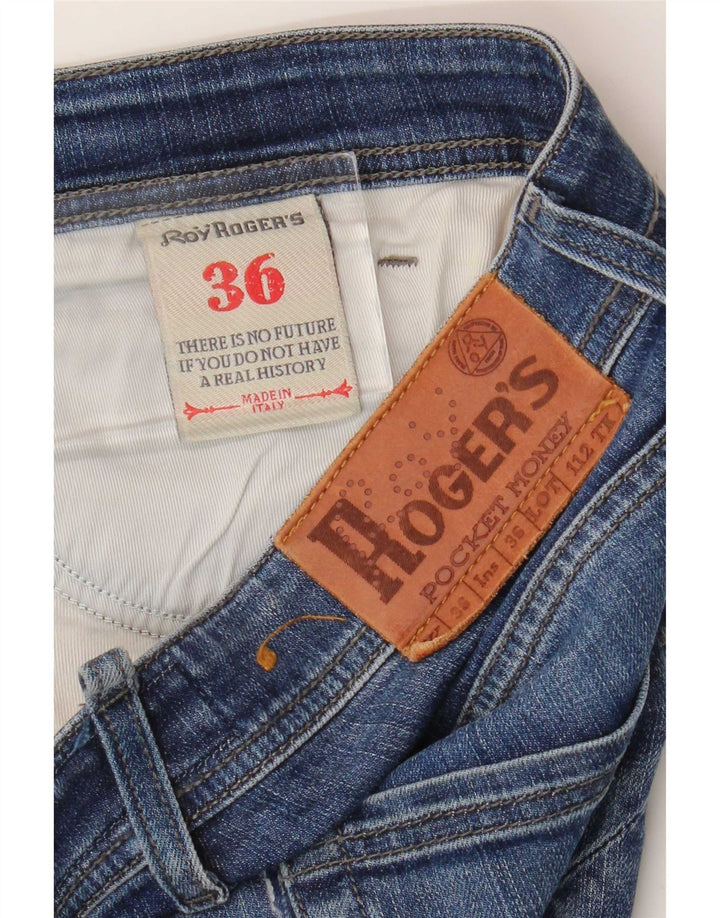Roy Rogers Vaqueros ajustados para hombre W36 L29 Algodón azul