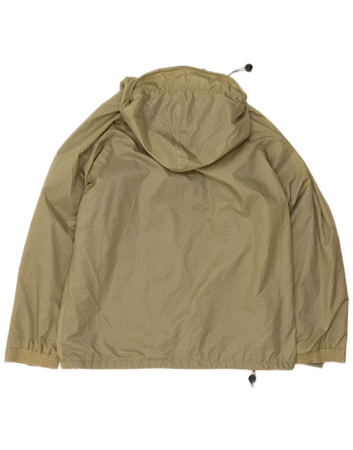 Invicta Chaqueta impermeable con capucha de gran tamaño para mujer UK 12 Medium Khaki Gingham