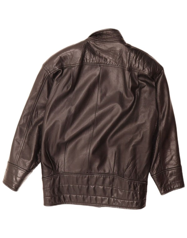 Danier Chaqueta de cuero extragrande para mujer UK 6 XS Negro