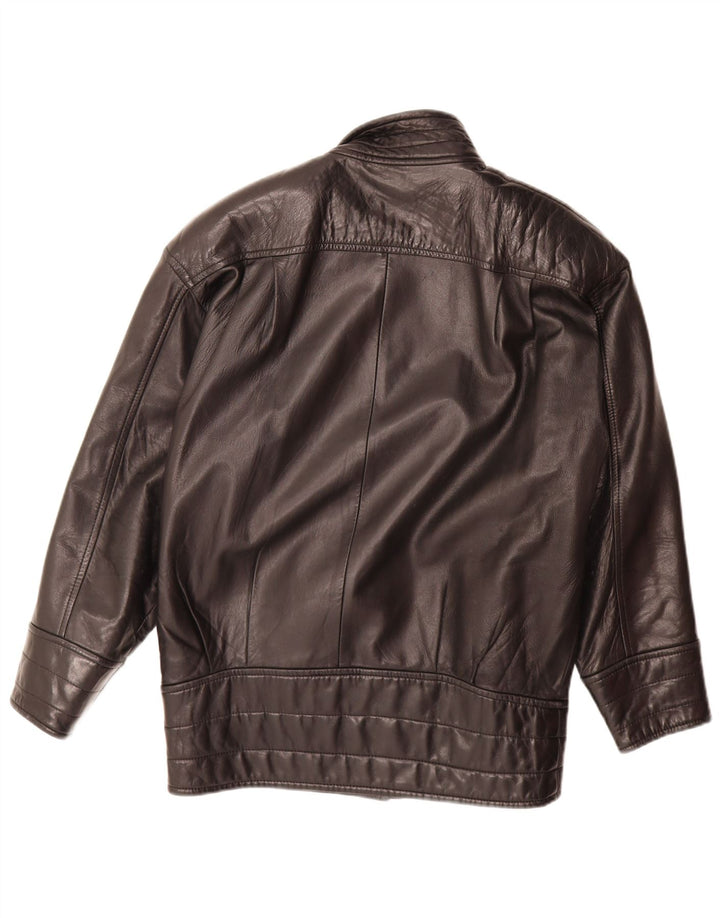 Danier Chaqueta de cuero extragrande para mujer UK 6 XS Negro