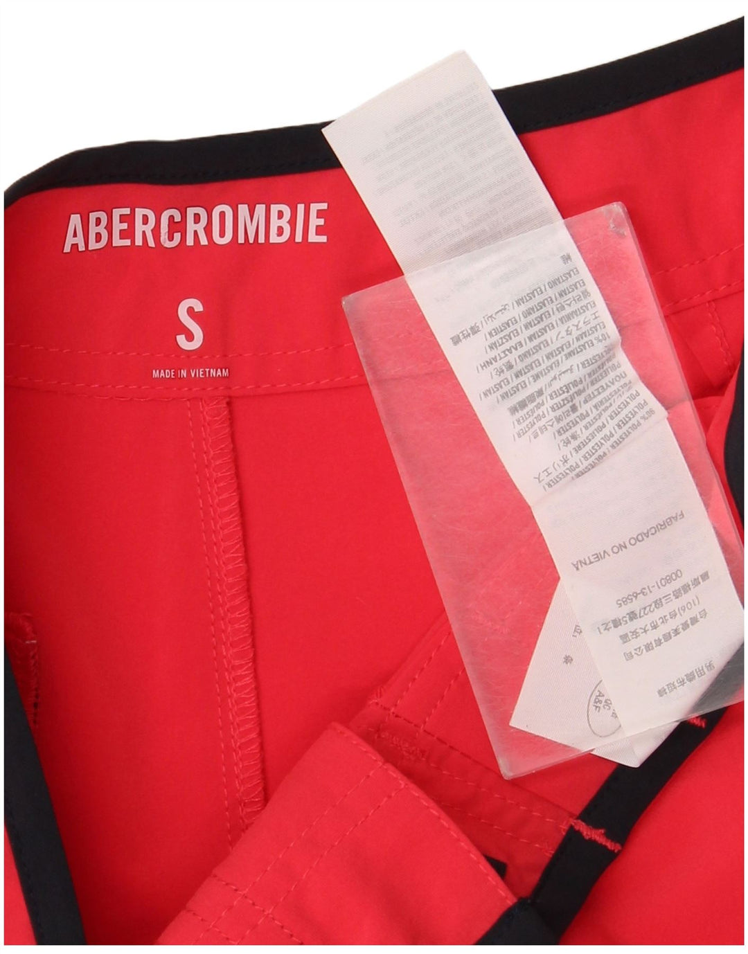 Abercrombie & Fitch Bañador Corto Hombre Pequeño Poliéster Rosa