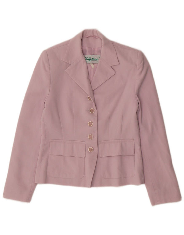 Chillytime Chaqueta tipo blazer de 5 botones para mujer UK 8 Small Pink