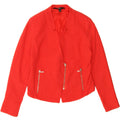 MOSSIMO Womens Crop Blazer Jacket US 14 XL Pink Cotton Vintage Mossimo and Second-Hand Mossimo from Messina Hembry 