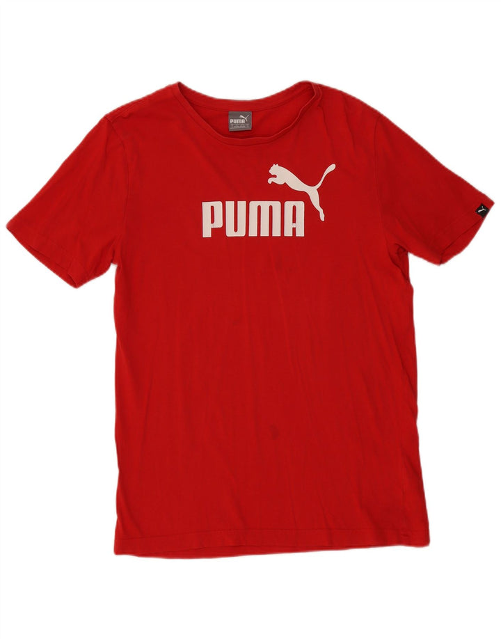 PUMA Camiseta gráfica para hombre Top Small Rojo