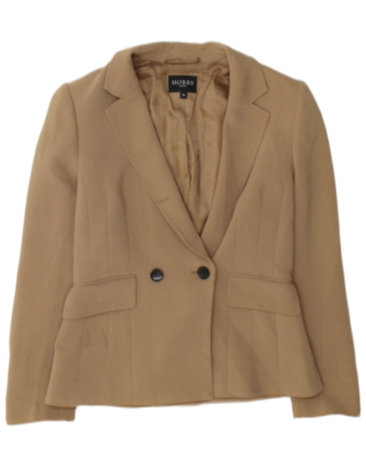Hobbs Chaqueta tipo blazer con doble botonadura para mujer Reino Unido 10 Small Triacetato beige