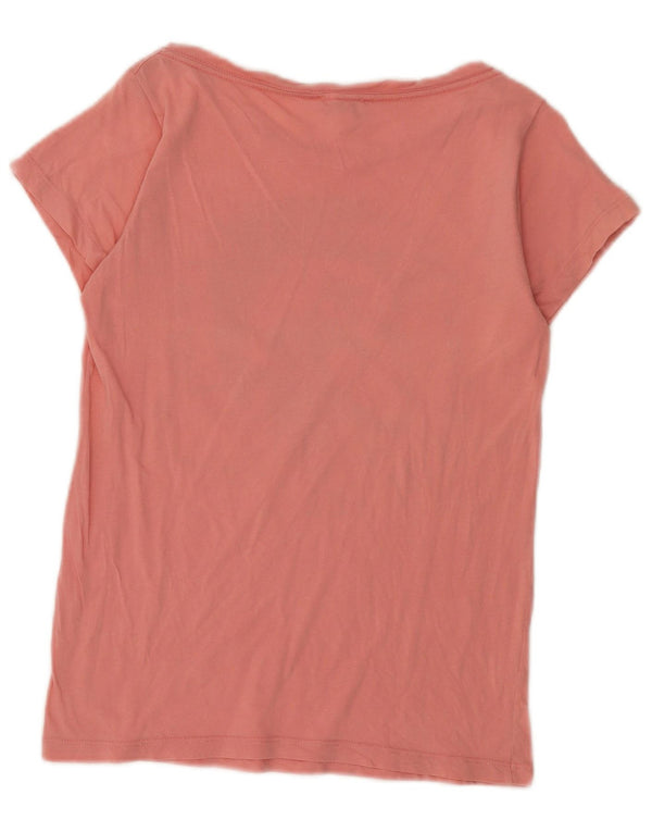 Diesel Mujer Camiseta Gráfica Top UK 10 Small Pink