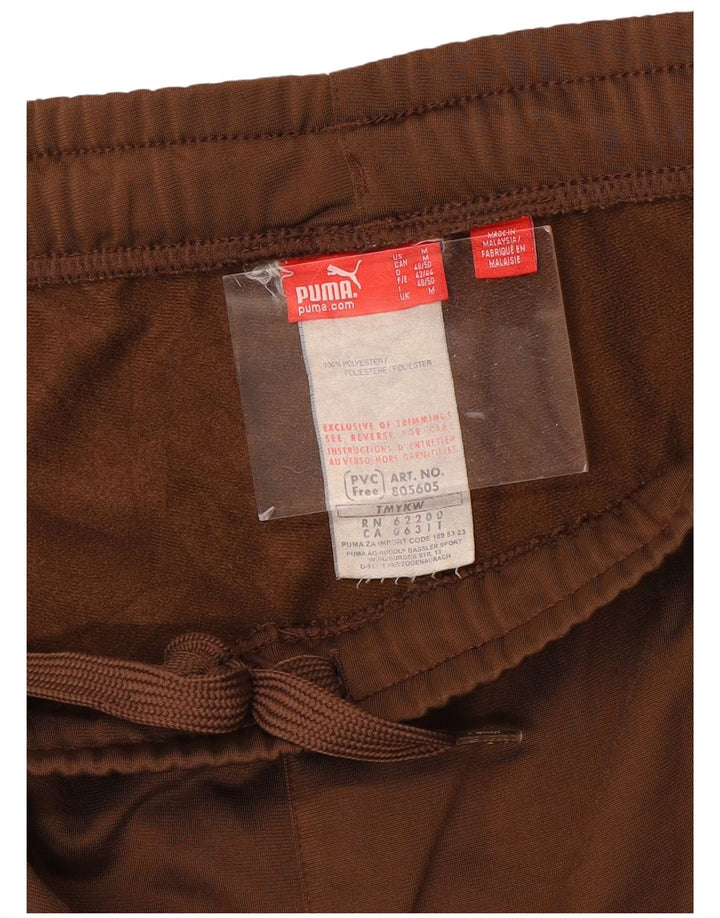 PUMA Pantalones de chándal para mujer UK 40 Marrón medio Poliéster con bloques de color