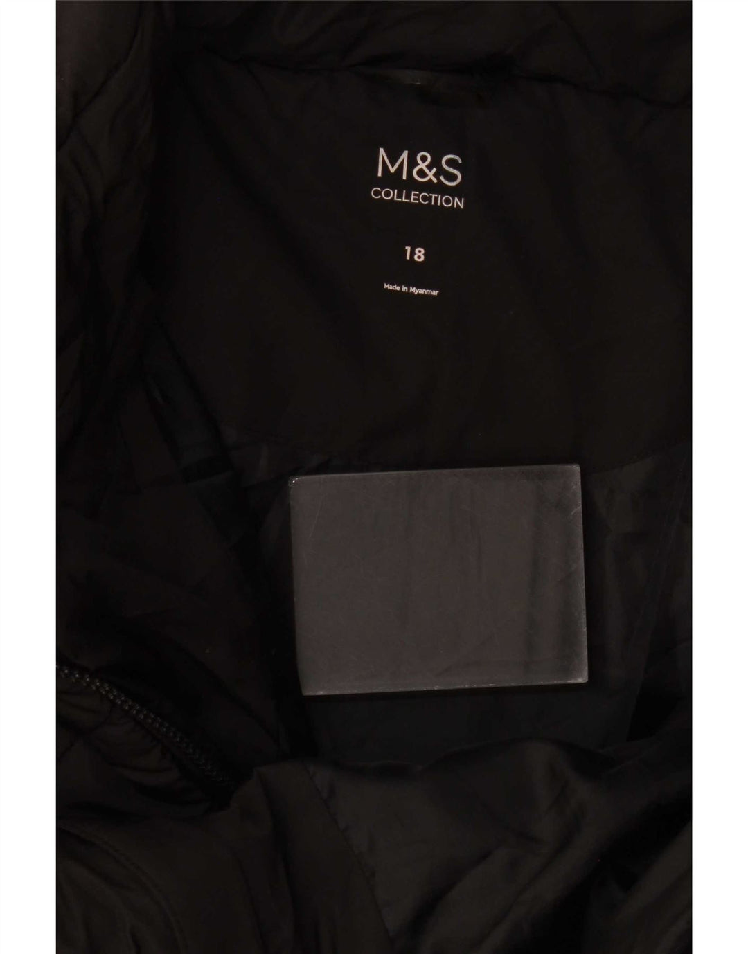 Marks & Spencer Chaqueta acolchada para mujer ES 40 XL Poliéster negro