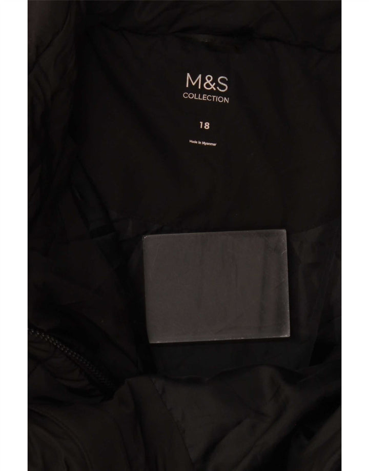 Marks & Spencer Chaqueta acolchada para mujer ES 40 XL Poliéster negro