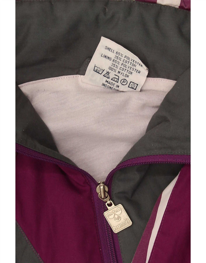 Hummel Hombre Jersey Gráfico Chándal Top Chaqueta 2XL Púrpura Colorblock