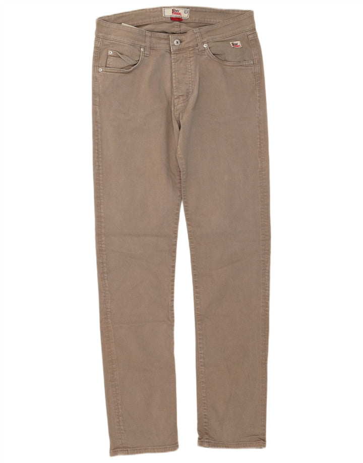 Roy Rogers Vaqueros ajustados para mujer W34 L33 Algodón beige
