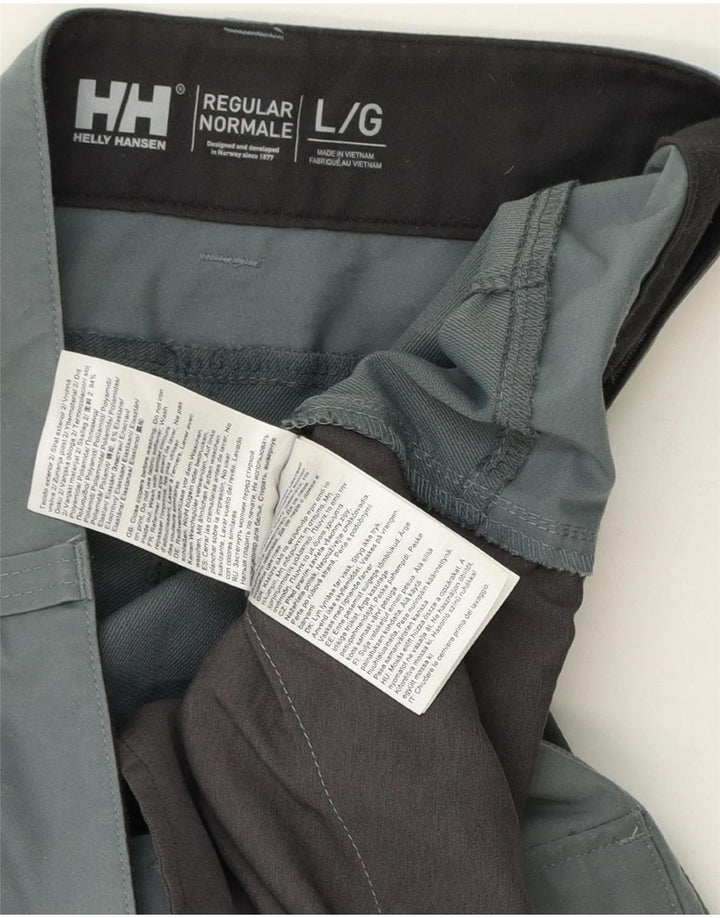 Helly Hansen - Pantalones cargo ajustados para hombre, talla grande, W34 L33, color gris