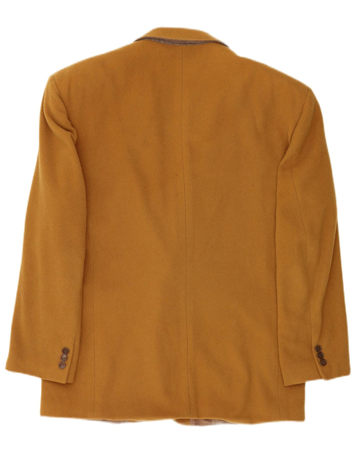 Enrico Coveri Chaqueta tipo blazer de 2 botones para hombre IT 50 Large Lana marrón