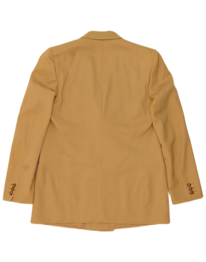Vintage hombres doble pecho traje de 2 piezas medio W34 L31 Beige