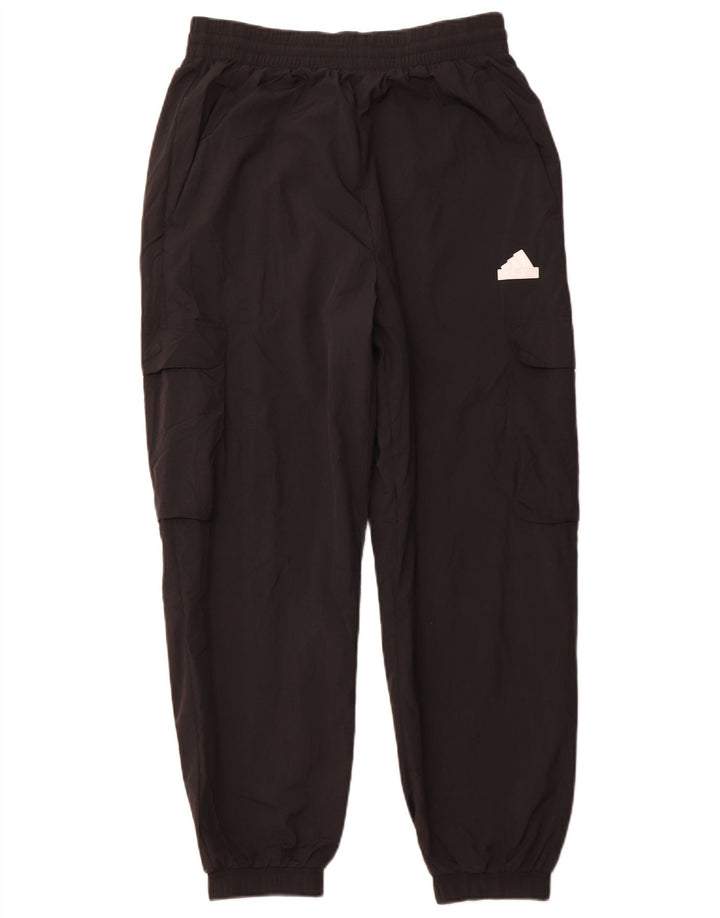 ADIDAS Mujer Cargo Chándal Pantalones Joggers UK 14 Mediano Negro