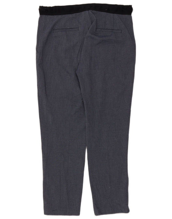 Marks & Spencer Pantalón de traje ajustado para mujer XL W32 L28 Poliéster azul