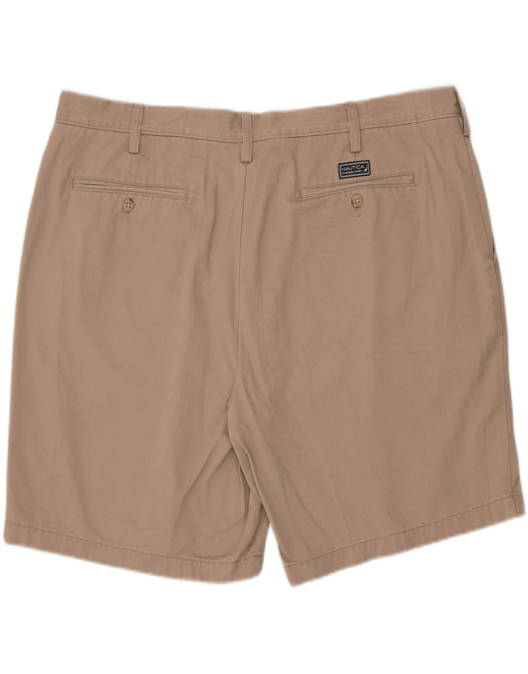 NAUTICA Pantalones cortos chinos para hombre W40 XL Algodón beige