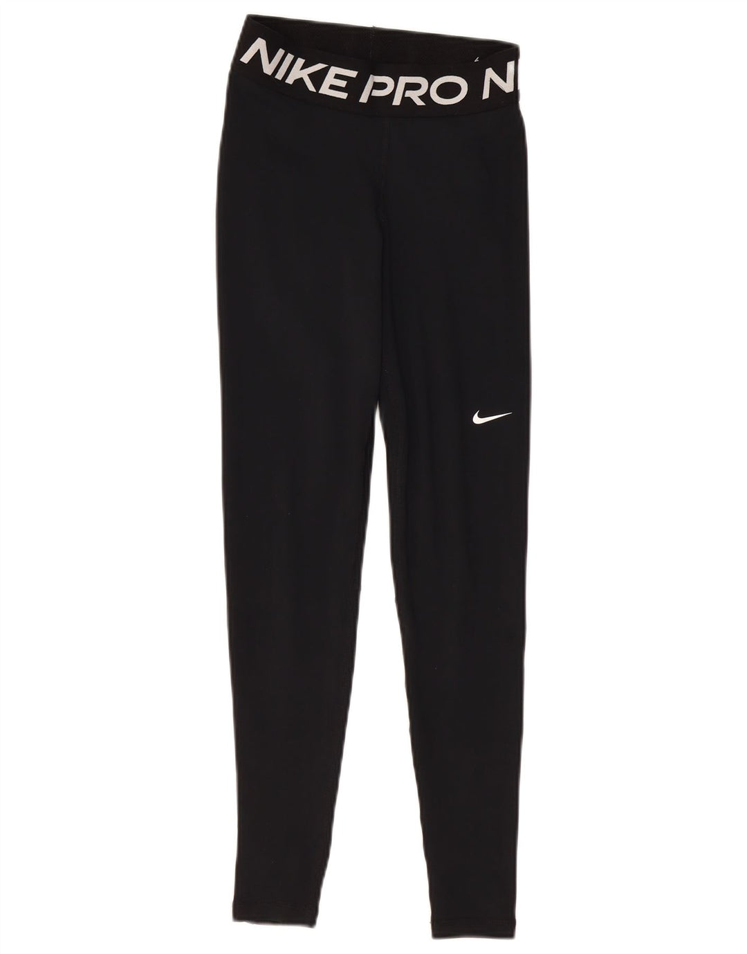 NIKE Leggings gráficos Dri Fit para mujer UK 4 XS Poliéster negro