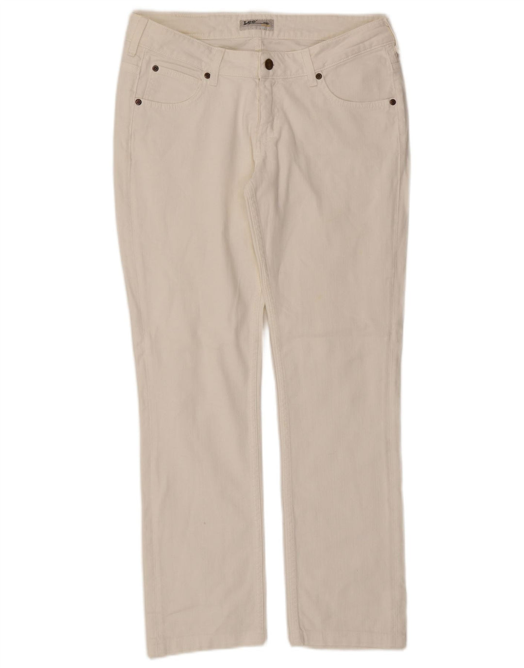 Vaqueros Lee Norma para mujer W31 L29 de algodón blanco