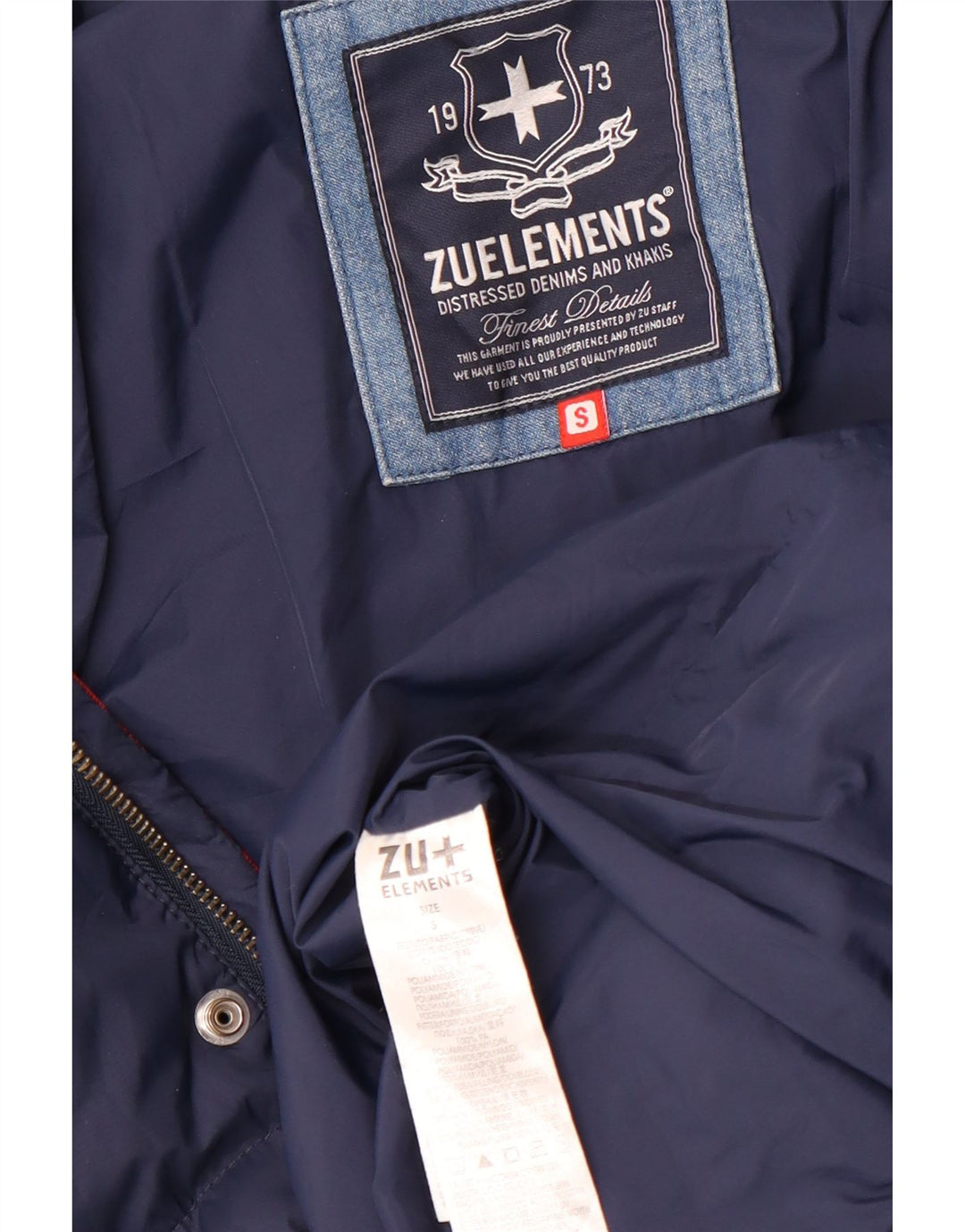 Zu Elements Chaqueta acolchada para mujer UK 36 Small Azul marino Poliamida