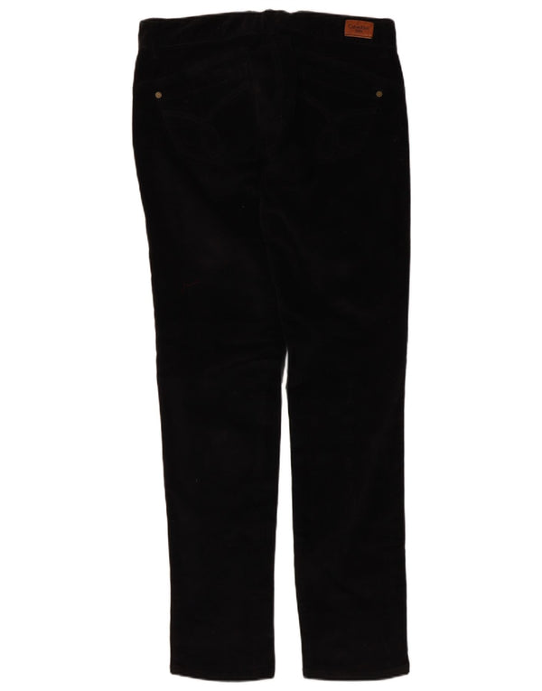 Calvin Klein Womens Velvet Skinny Casual Trousers W31 L31 Black