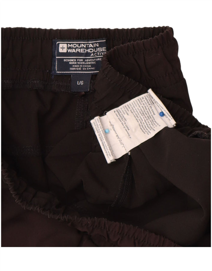 Pantalones cortos deportivos para hombre Mountain Warehouse Poliéster negro grande