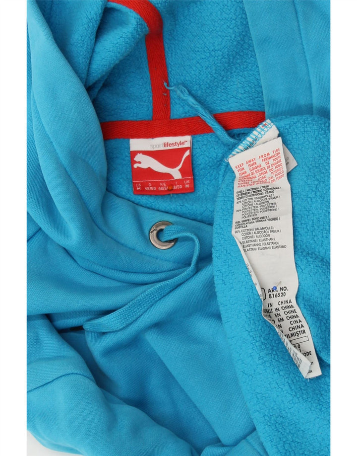 PUMA Jersey con capucha para hombre de algodón azul medio