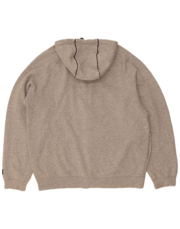 Umbro Sudadera con capucha y cremallera para hombre XL Gris Colorblock Algodón